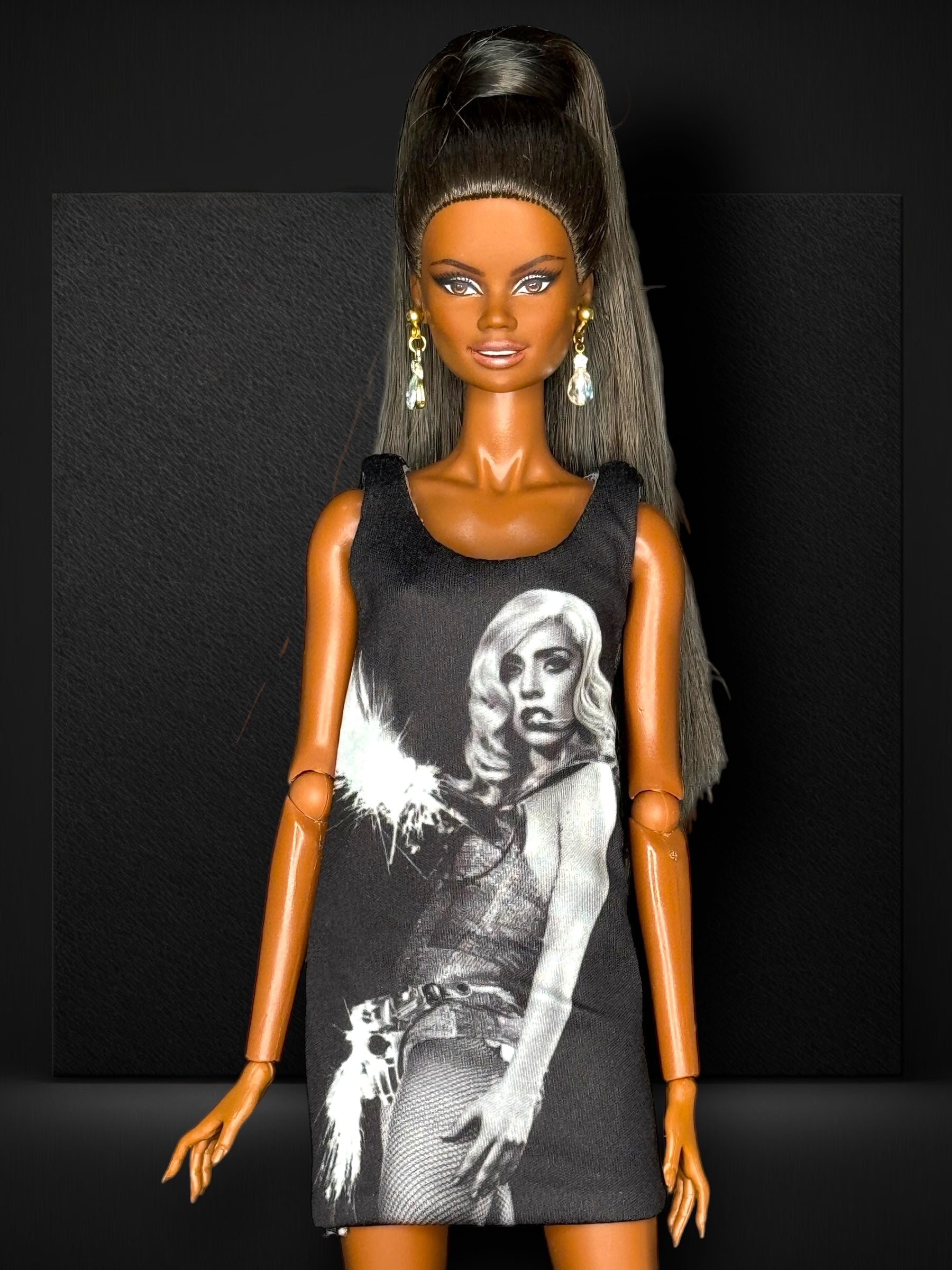 lady gaga t shirt dress Lady Gaga was spotted in a t-shirt dress and her signature sky-high heels during a date night with fiance Michael Polansky on Monday. More photos on JustJared.com. #LadyGaga #MichaelPolansky Photos: Backgrid