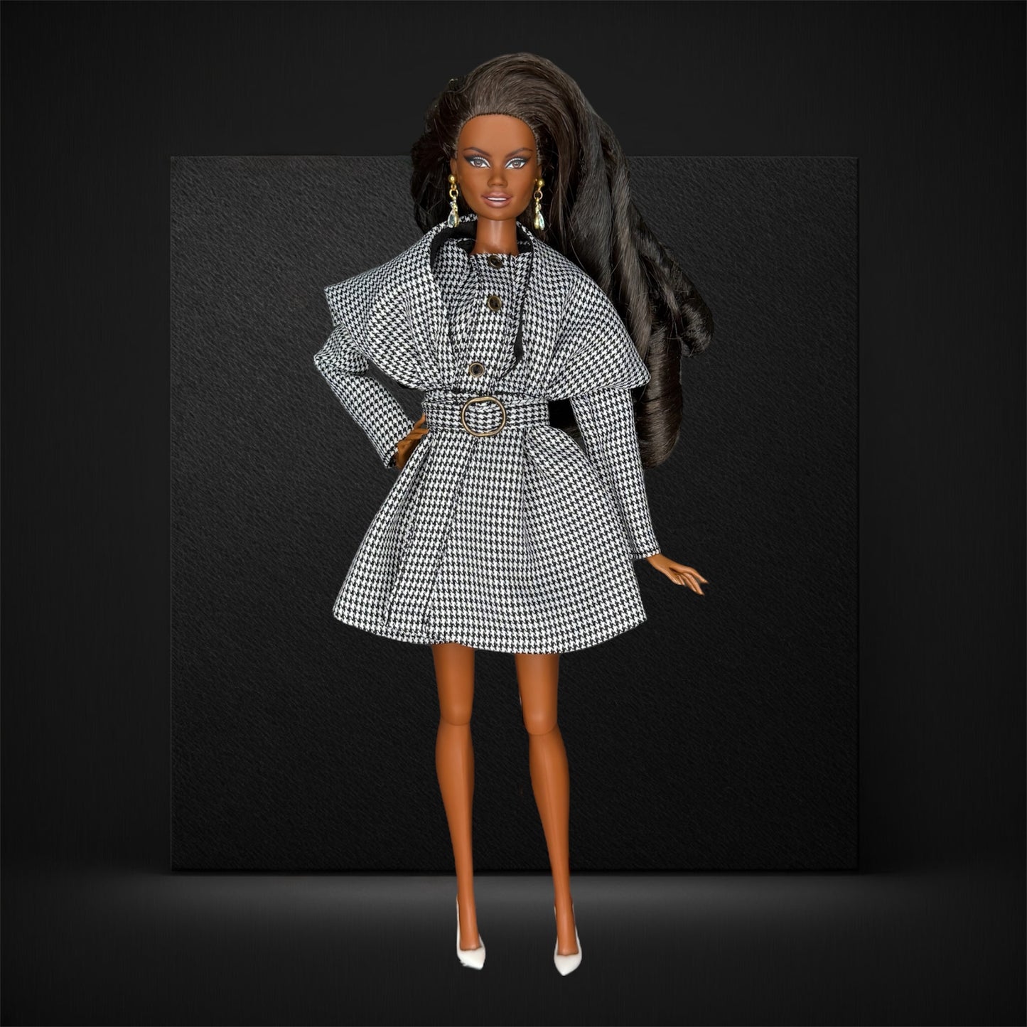 Houndstooth Coat Dress