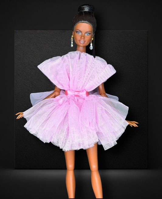 Pink Bow Cocktail Dress