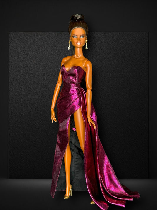 Metallic Evening Gown