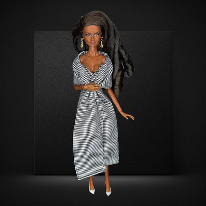 Houndstooth Dress & Shawl