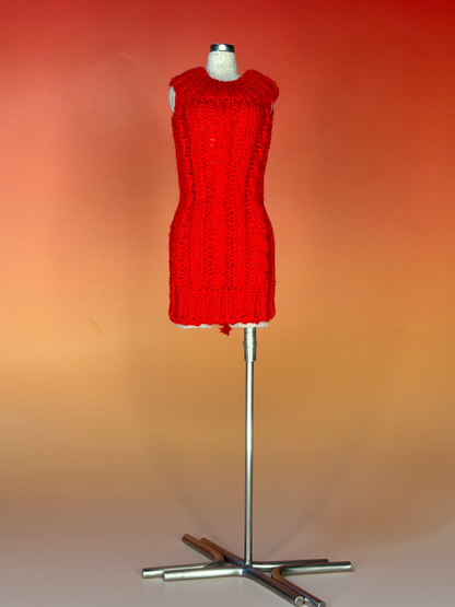 Red Knit Dress